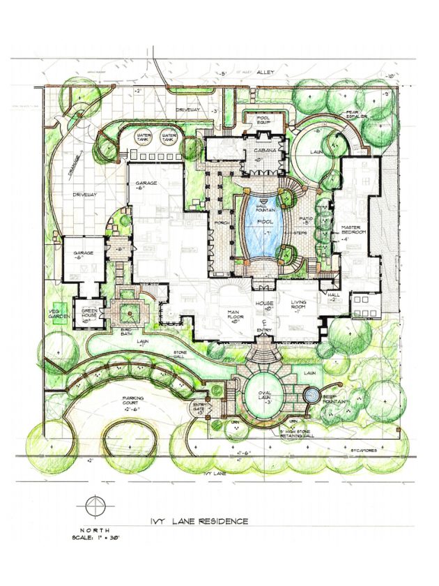 Ivy Lane Residence - John S. Troy Landscape Architect