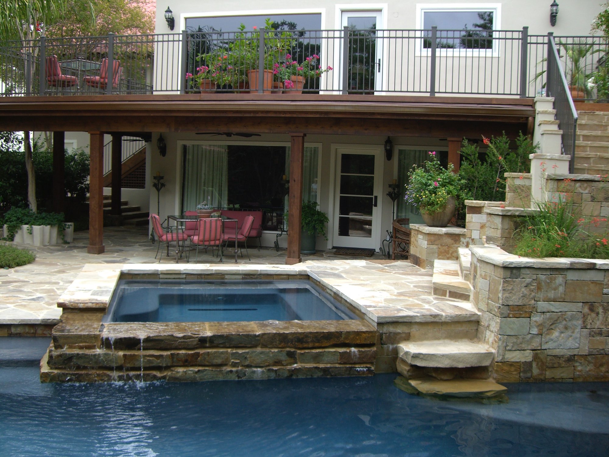 Rustic Elegant Spa Pool
